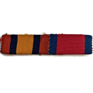Boer War Queens South Africa QSA & Distinguished Service Order DSO Medal Ribbon Bar - SEW ON