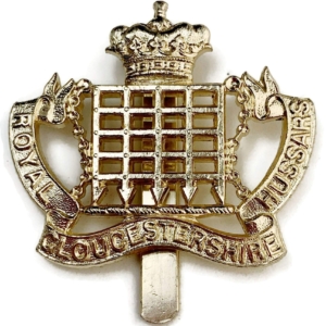 Royal Gloucestershire Hussars Regiment Staybrite Anodised Cap Badge - Staybright