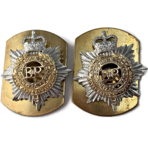 Royal Corps of Transport RCOT Staybrite Anodised Collar Badge PAIR - Staybright