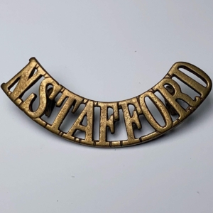North Staffordshire (Stafford) Regiment Shoulder Title