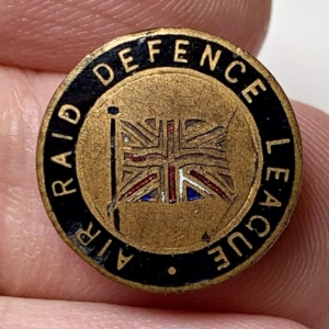 WW2 Air Raid Defence League ARP Warden (Air Raid Precautions) Lapel Badge