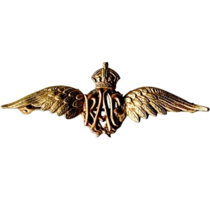 WW2 Royal Air Force RAF Wings Sweetheart Brooch - 61mm