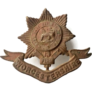 UK Dug Detecting Find - WW1 Worcestershire Regiment Relic Cap Badge