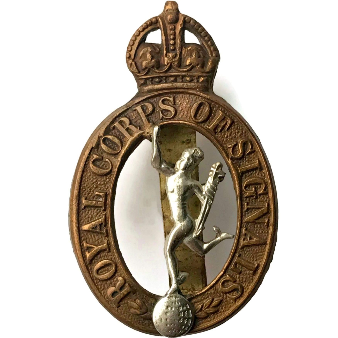 WW2 Royal Corps of Signals RCOS Cap Badge - British Military Badges