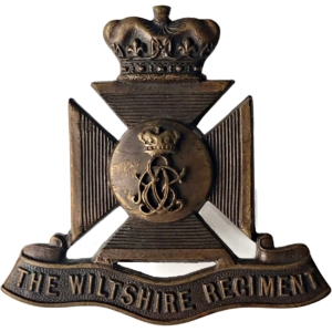 The Wiltshire Regiment OFFICERS Bronze Collar Badge