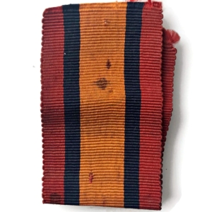 Boer War Spare Queens South Africa QSA Medal SILK Ribbon - 4 Inches