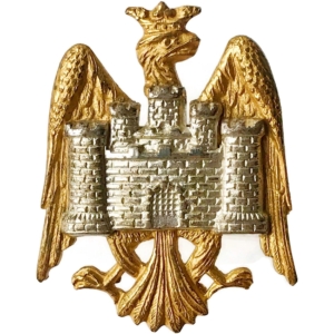 Bedfordshire Yeomanry Regiment GILT Officers Collar Badge