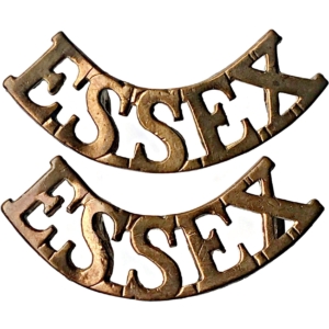 Essex Regiment Regiment Shoulder Title PAIR