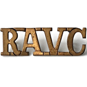 WW2 Royal Army Veterinary Corps RAVC Shoulder Title
