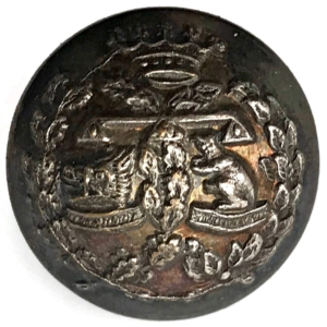 Argyll and Sutherland Highlanders Regiment WHITE METAL Volunteers SMALL Tunic Button - 18mm