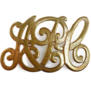 WW1 Army Pay Corps APC Cap Badge