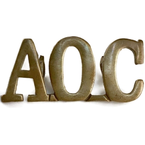 WW1 Army Ordnance Corps AOC Shoulder Title
