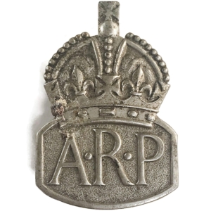WW2 ARP Warden (Air Raid Precautions) Lapel Badge - MENS