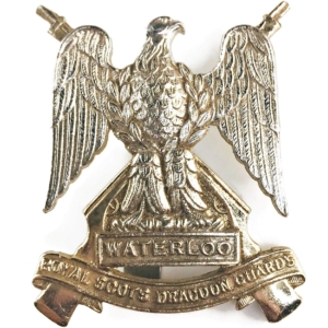 Royal Scots Dragoon Guards Regiment Staybrite Anodised Cap Badge - Staybright