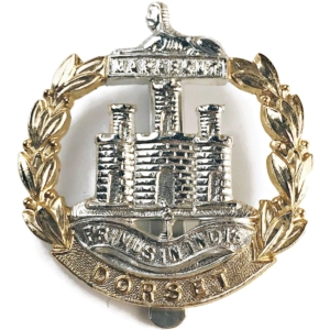 Dorset Regiment Dorsetshire Staybrite Anodised Cap Badge - Staybright