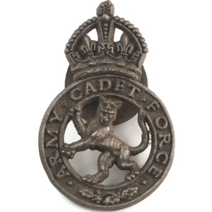 WW2 Army Cadet Force ACF PLASTIC Economy Issue Cap Lapel Badge
