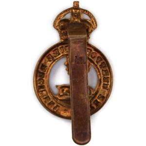 Hertfordshire Regiment Cap Badge - F.N. B'HAM Makers Mark