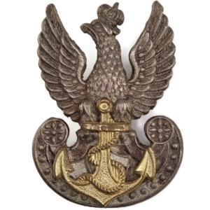 WW2 Free Polish Navy (Naval Forces In Exile) Cap Badge