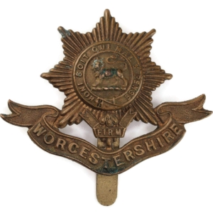 WW1 Worcestershire Regiment Cap Badge FIRST PATTERN