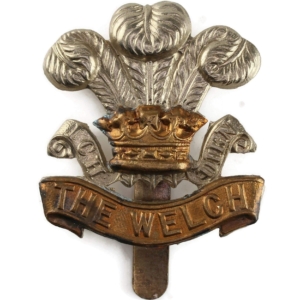 WW2 Welch Regiment (Welsh) Cap Badge