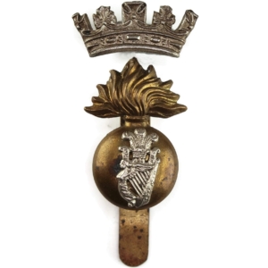 WW1 Royal Irish Fusiliers RIF Regiment Cap Badge - DUAL CONSTRUCTION