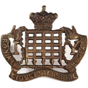 WW1 Royal Gloucestershire Hussars Imperial Yeomanry Regiment Cap Badge