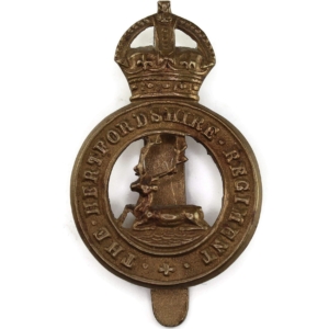WW1 Hertfordshire Regiment Cap Badge