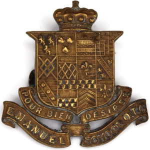 Emanuel School Officers Training Corps College OTC Cap Badge