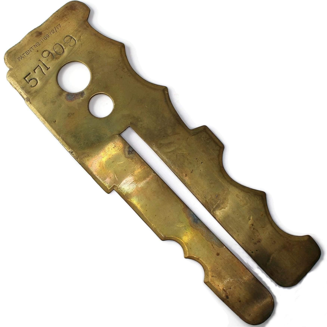WW1 1917 Brass Button Cleaner / Polisher Uniform Protector Stick ...