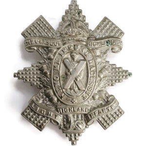Glasgow Highlanders, 9th Battalion, Highland Light Infantry Scottish Regiment HLI Cap Badge