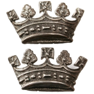 WW1 Royal Irish Fusiliers Regiment Collar Badge PAIR