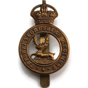 WW1 Hertfordshire Regiment Cap Badge