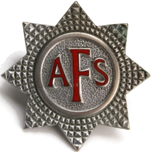 WW2 Auxiliary Fire Service Brigade Corps AFS Cap Badge