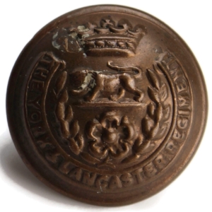 York and Lancaster Regiment Tunic Button - 26mm