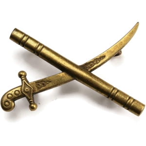 British Army General's Crossed Sword & Baton Insignia Rank Pip