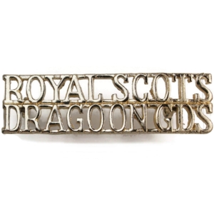Royal Scots Dragoon Guards Staybrite Anodised Shoulder Title - Staybright