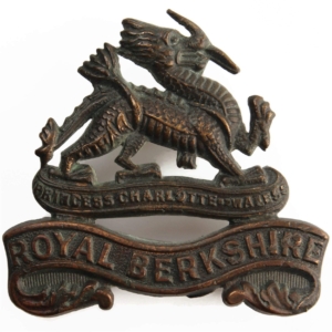 Royal Berkshire Regiment BRONZE Officers Collar Badge