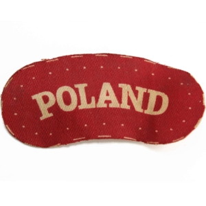WW2 Free Polish Forces (Army In Exile) PRINTED Cloth POLAND Shoulder Title Badge Flash