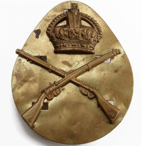 School of Musketry Cap Badge - DUAL CONSTRUCTION