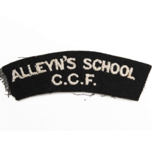 Alleyn's School CCF Combined Cadet Force Cloth Shoulder Title Badge Flash