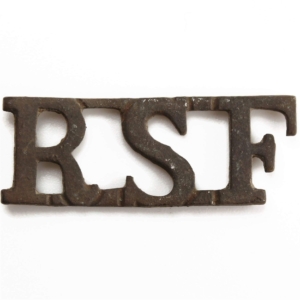UK Dug Detecting Find - WW1 Royal Scots Fusiliers Scottish Regiment Relic Shoulder Title