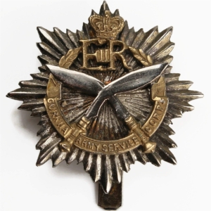 Gurkha Army Service Corps METAL Cap Badge - Queens Crown
