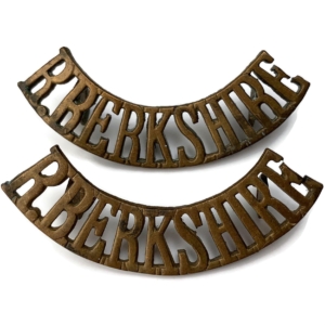 Royal Berkshire Regiment Shoulder Title PAIR