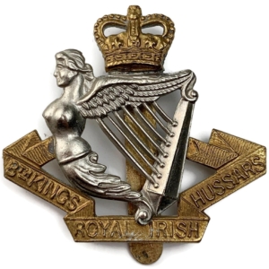 8th Kings Royal Irish Hussars Regiment (King's) Cap Badge - Queens Crown