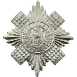 Scots Guards Regiment Scottish Staybrite Anodised Cap Badge - Staybright