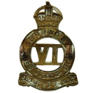 WW1 4th Queens Own Hussars Regiment Queen's Cap Badge