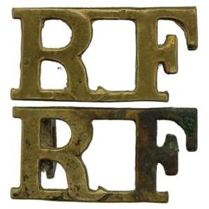 WW1 Royal London Fusiliers Regiment Shoulder Title PAIR