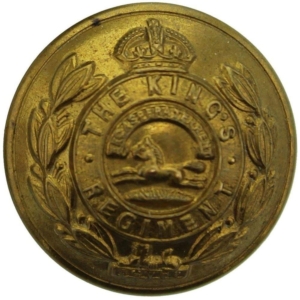 WW1 The Kings Liverpool (King's) Regiment Tunic Button - 26mm