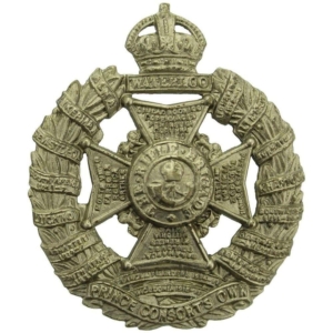 WW1 The Rifle Brigade (Prince Consort's Own) Regiment Cap Badge - LUG VERSION
