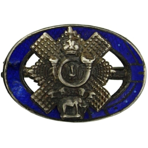 WW1 Highland Light Infantry Regiment Scottish Enamel Sweetheart Brooch